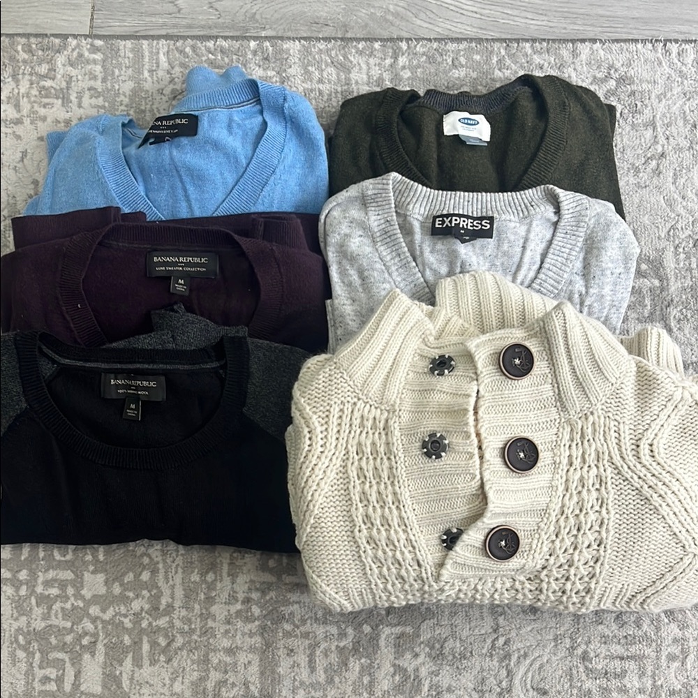 Banana Republic, Express, Old Navy Men Sweater Bundle